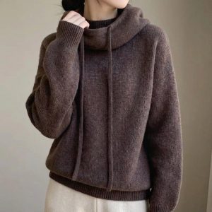 Luna Merino Knit Hoodie - Image 4