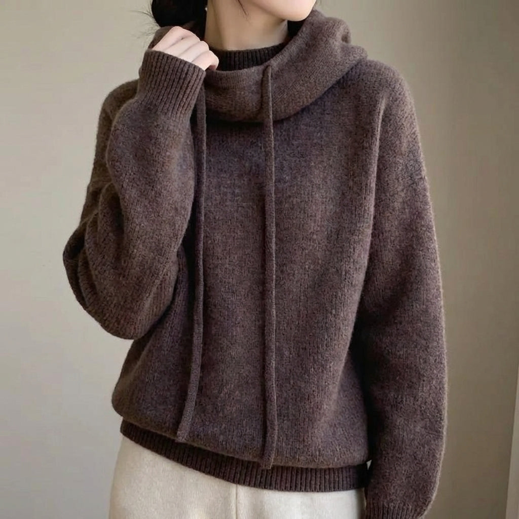 Luna Merino Knit Hoodie - Image 4