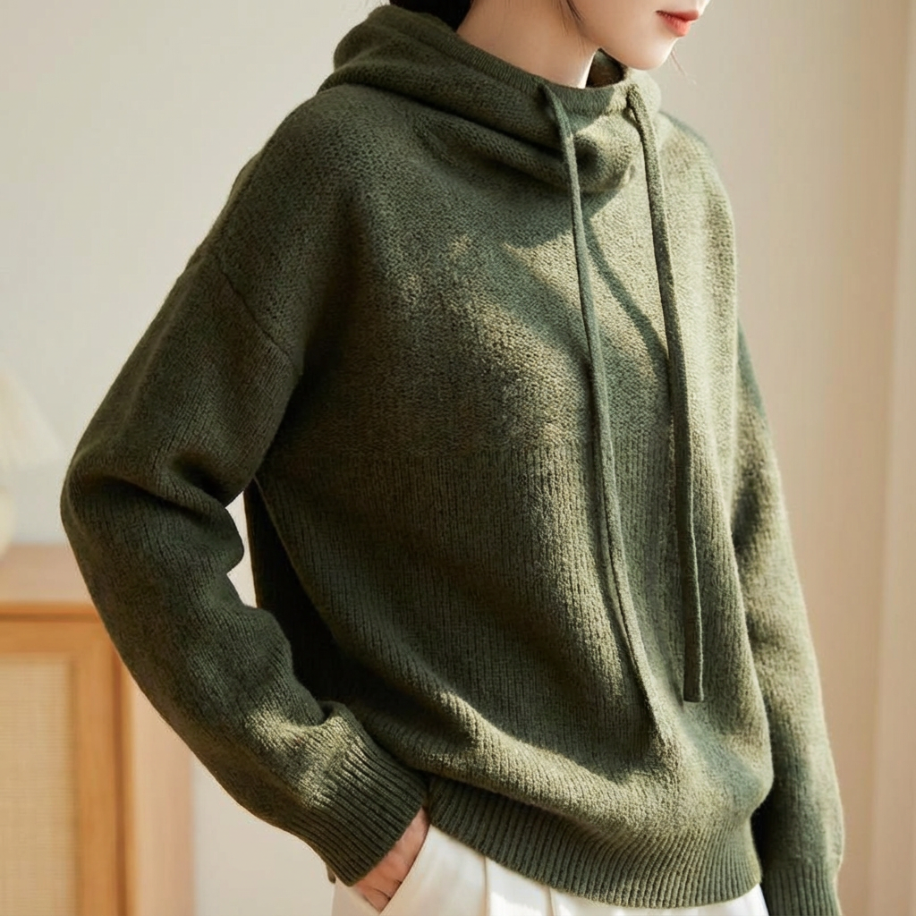 Luna Merino Knit Hoodie - Image 2