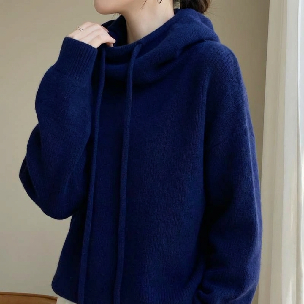Luna Merino Knit Hoodie - Image 5