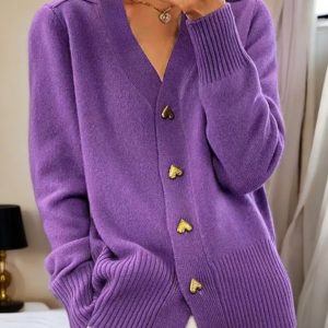Women's Warm Wool Cardigan - Image 5