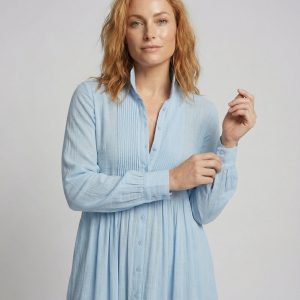Women's Lightweight Button Front Maxi Shirt Dress ?C Relaxed Flowy Silhouette - Image 3